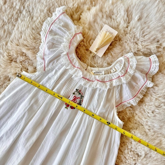 ✨Last Chance💋✨K🌹✨DÔEN ‘Clarita’ Heirloom Organic Cotton Nightgown Salt Girl 12 - Picture 10 of 17